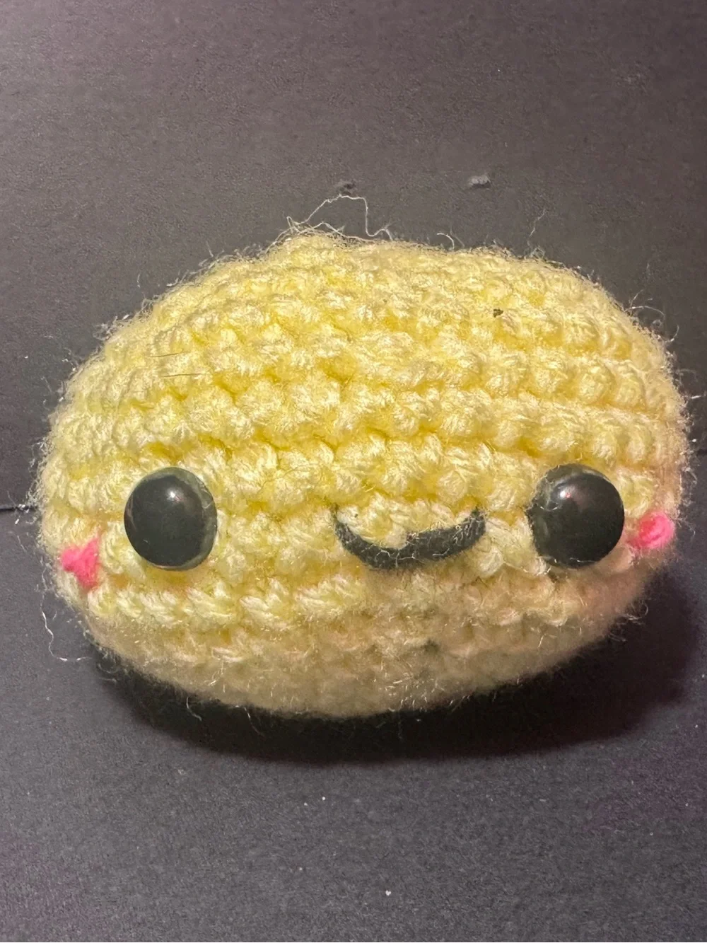 Handmade Yellow Crocheted Dumpling Kawaii Plush